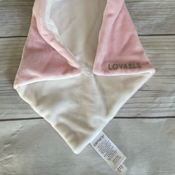 NEW! Carter’s Pink Elephant Lovey Nunu Security Plush - Picture 3 of 5